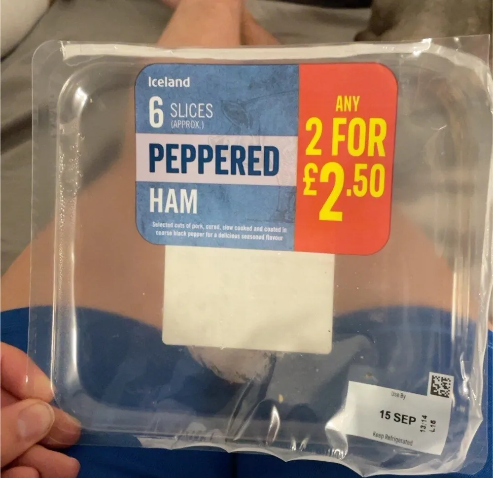 Peppered ham