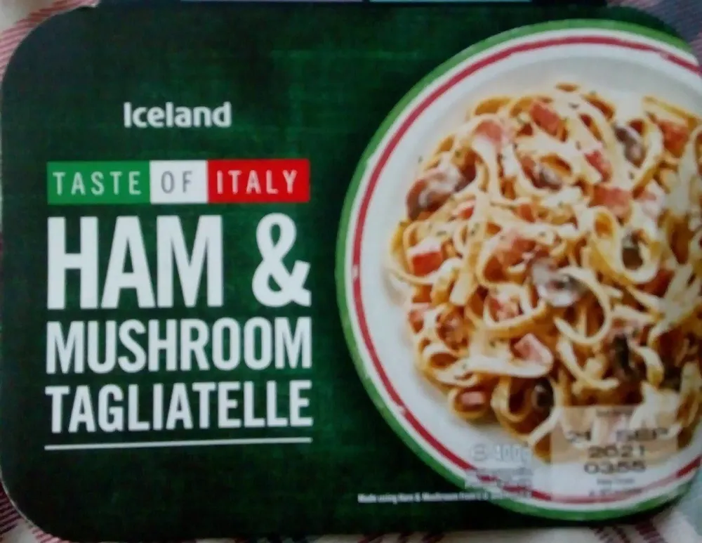 Ham& mushroom tagliatelle