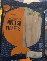 Whitefish Fillets Skinless Boneless