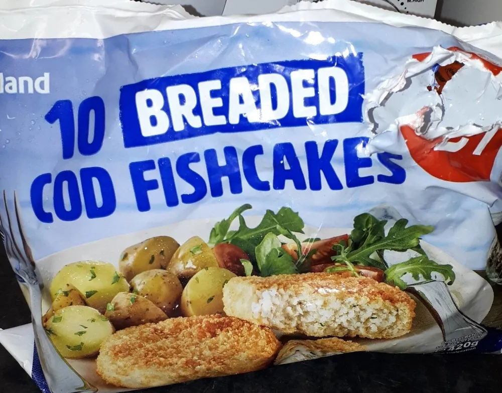 Breaded cod fishcakes