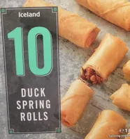 Duck spring rolls