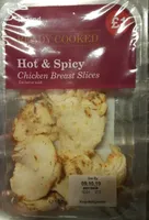 Hot and spicy chicken breast slices