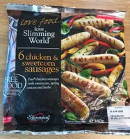 6 Chicken & Sweetcorn Sausages