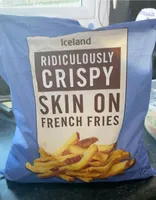 Skin on french fries