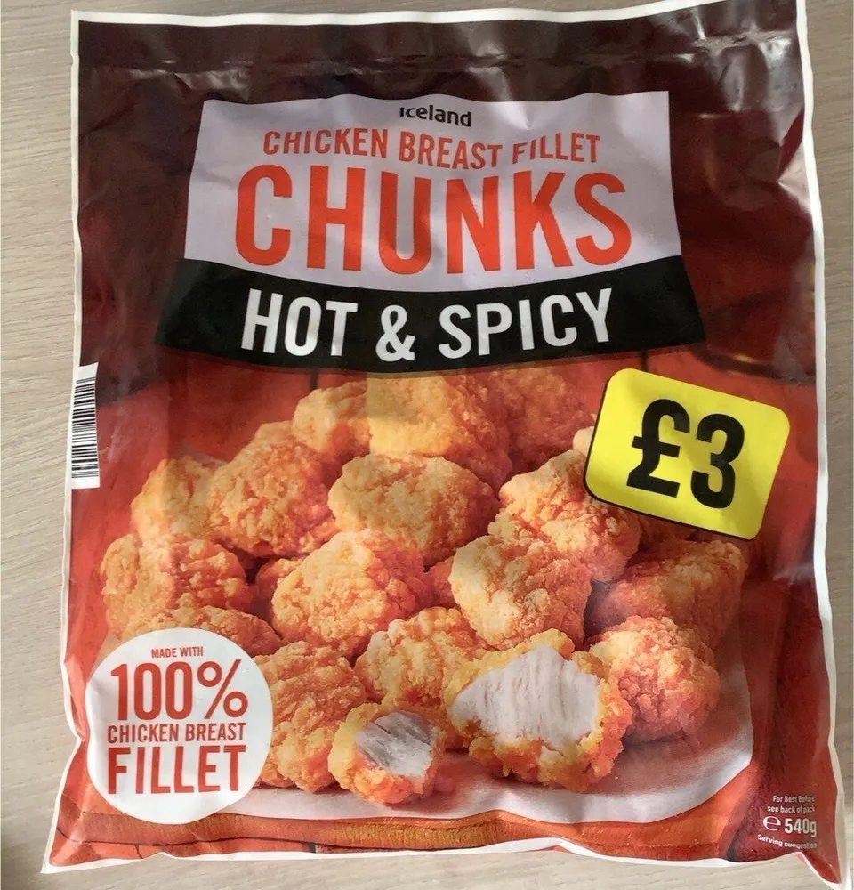Chicken breast fillets chunks