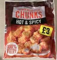 Chicken breast fillets chunks