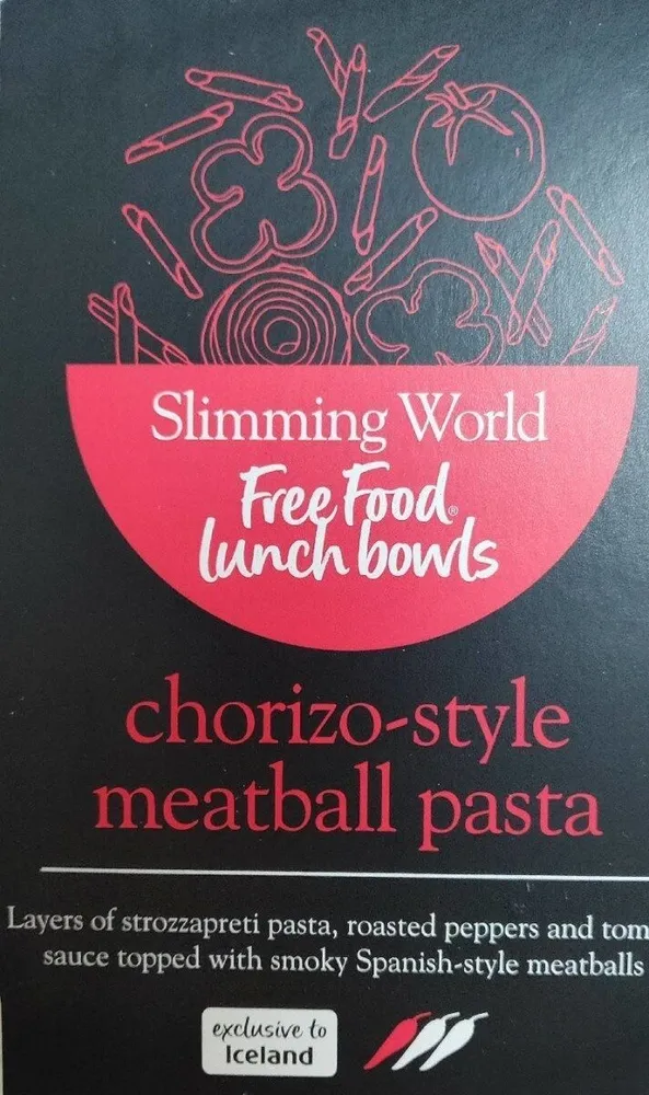 Chorizo style meatball pasta