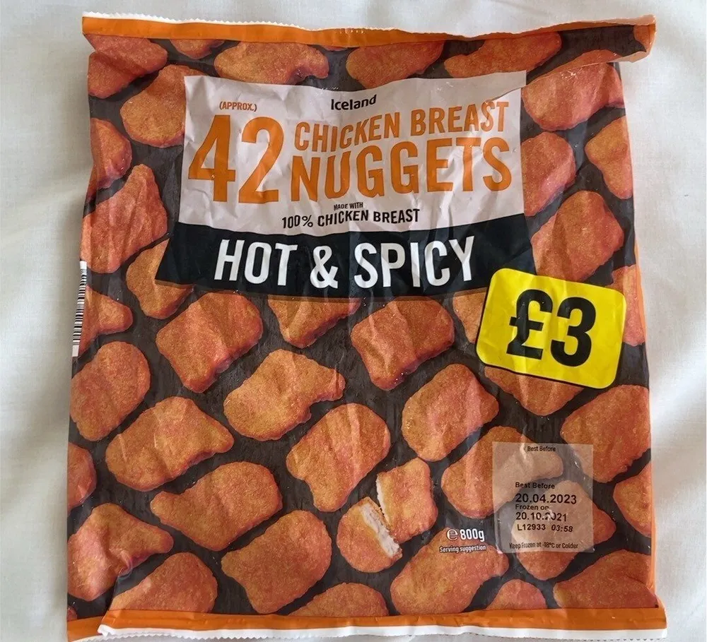 Chicken Breast Nuggets hot and spicy