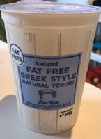 Fat free greek style yoghurt