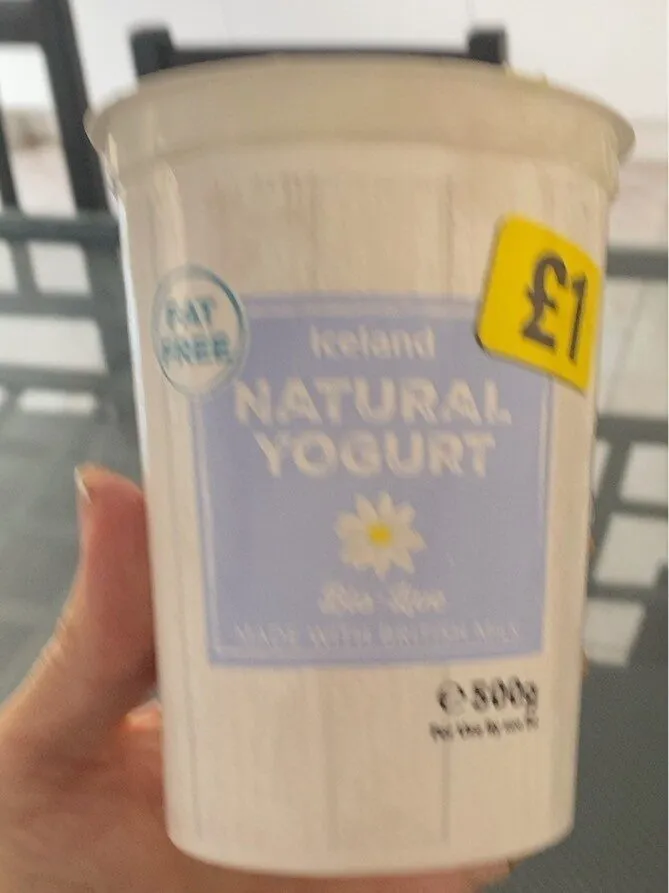 Natural yogurt