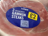 2 Unsmoked Gammon Steaks