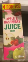 Apple and raspberry juice