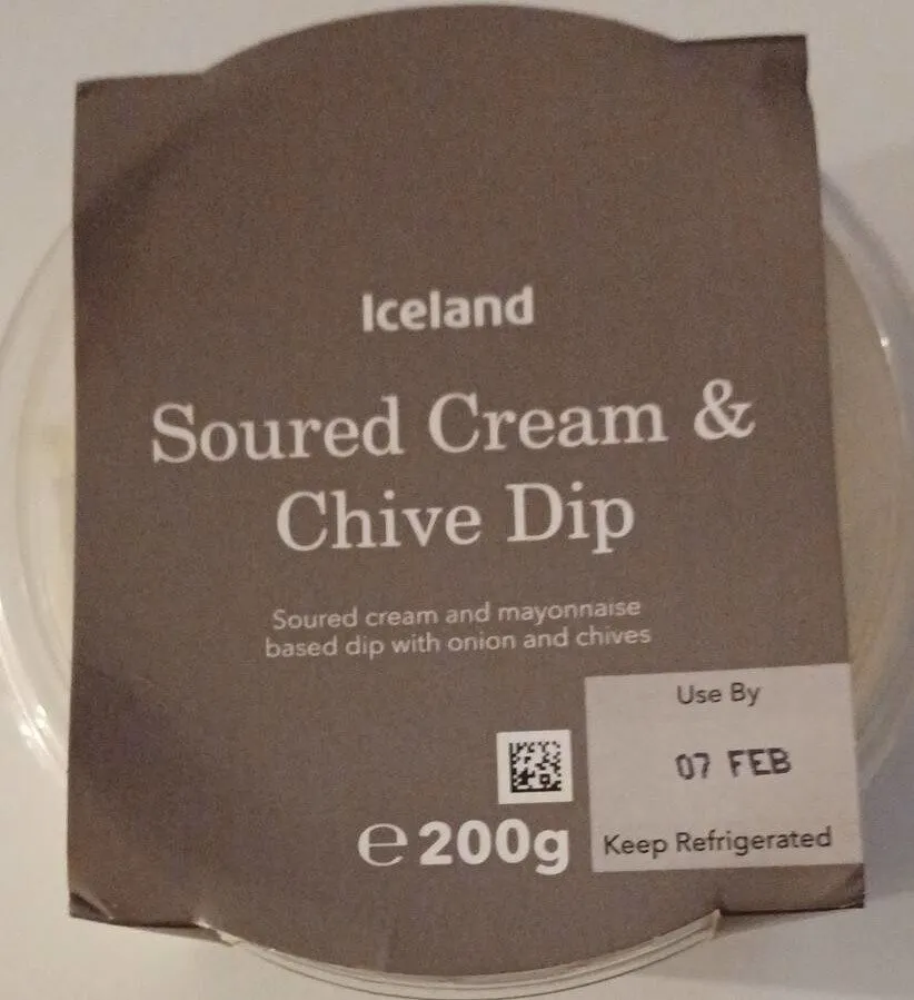 Soured cream chive dip