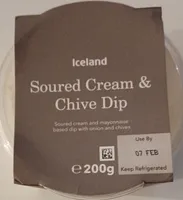 Soured cream chive dip