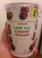 Low fat cheery yogurt