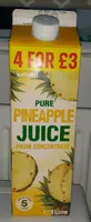 Iceland pure pineapple juice from concentrate