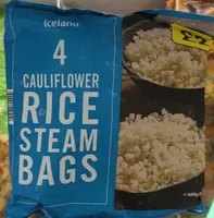 4 cauliflower rice steam bags