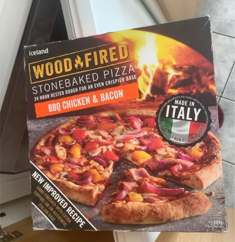 Iceland S/B Chicken Bacon Pizza 389g