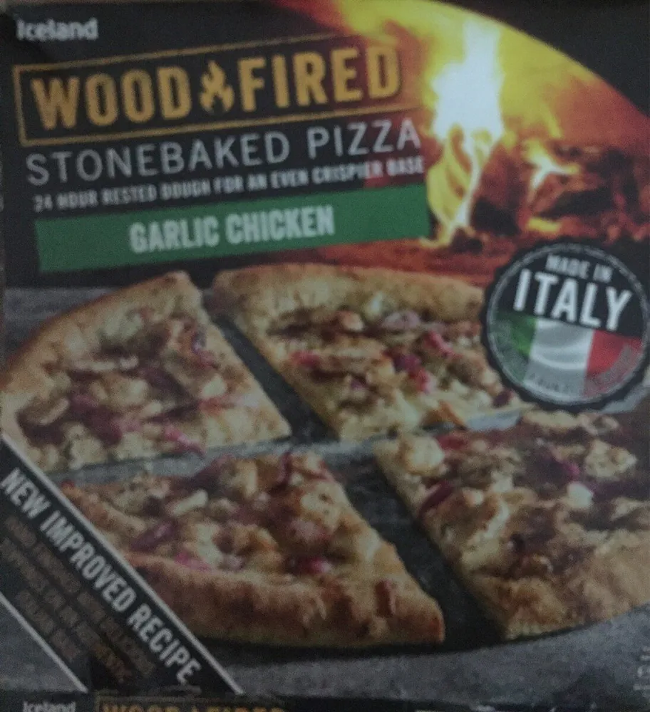 Iceland S/B Garlic Chicken Pizza 338g