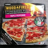 Iceland S/B Triple Pepperoni Pizza 357g