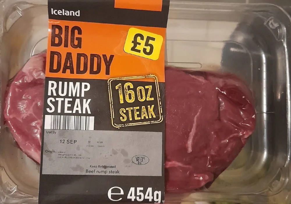 Big Daddy Rump Steak 16oz