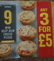 mini Deep dish Cheese pizzas