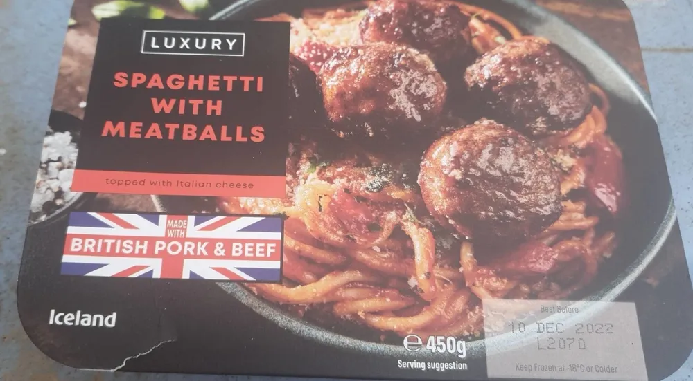 Spaghetti with meatballs
