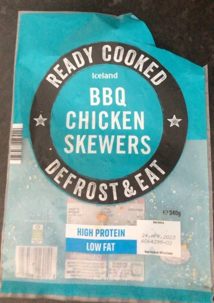 Bbq chicken skewers