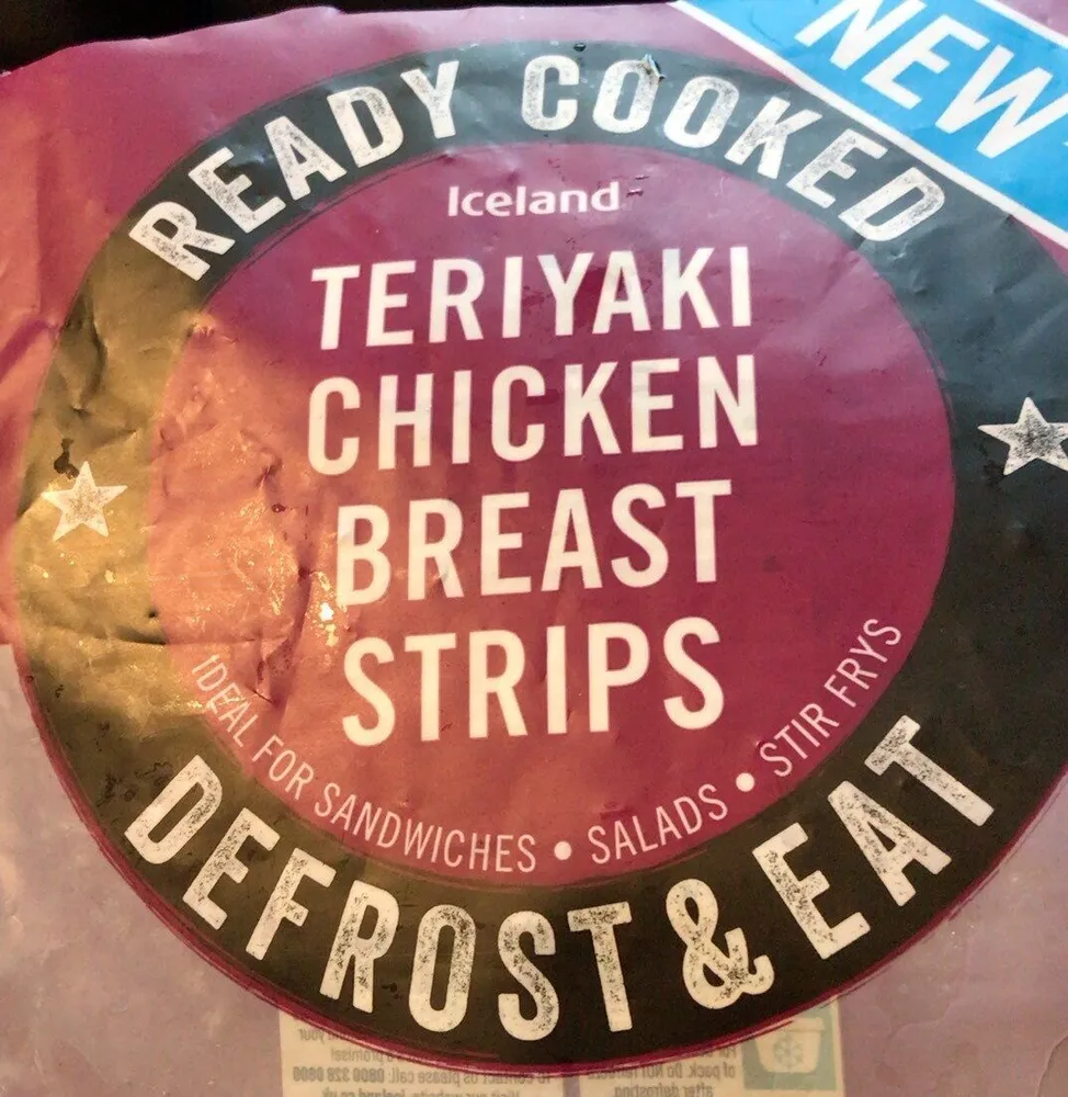 Teriyaki chicken breast strips