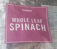 Whole leaf spinach