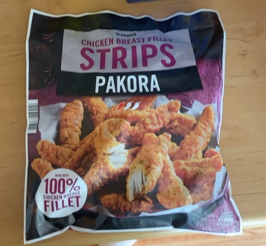Chicken breat fillet strips pakora