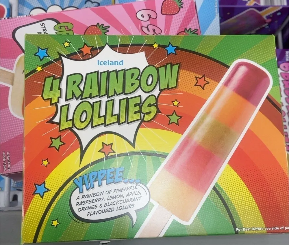 Iceland rainbow lollies