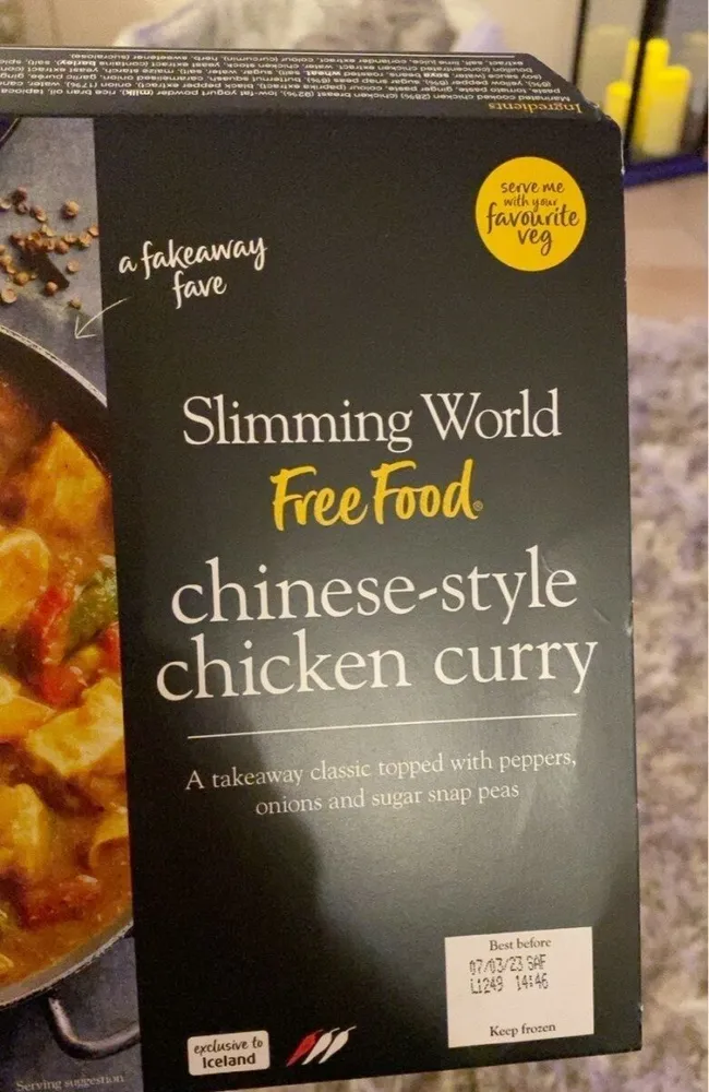 Chinese-style chicken curry