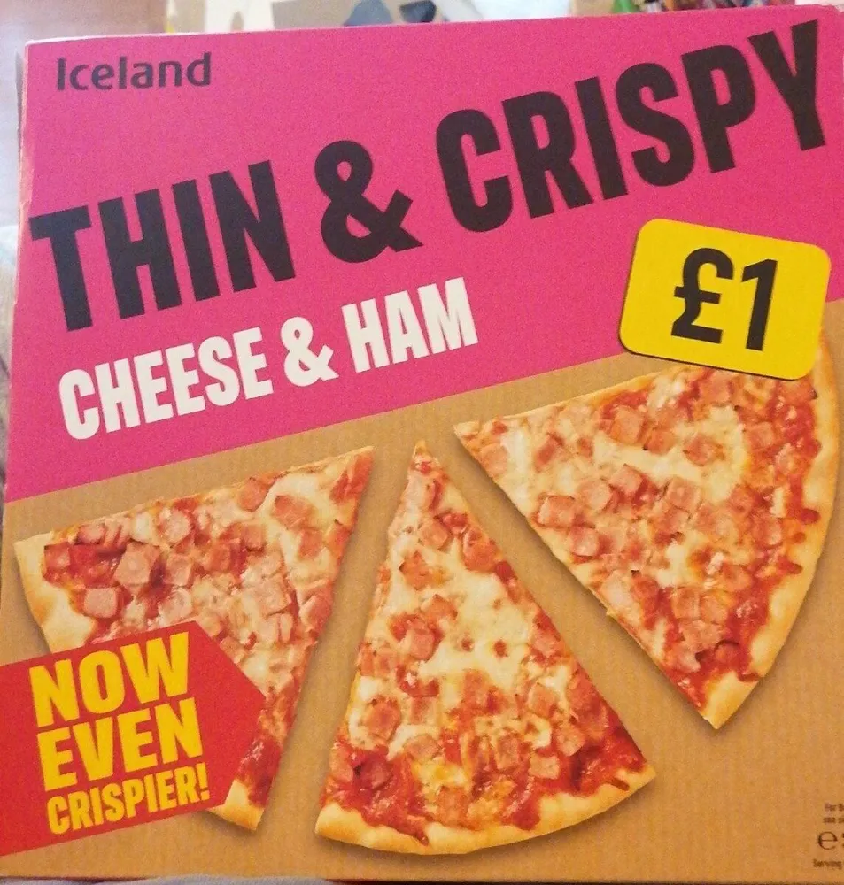 Thin & crispy cheese&ham