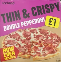 Thin and crispy double pepperoni