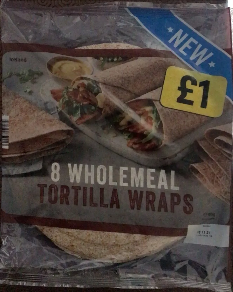 8 Wholemeal Tortilla Wrap
