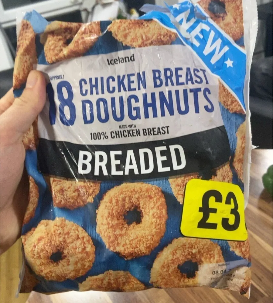 Chicken breast doughnuts