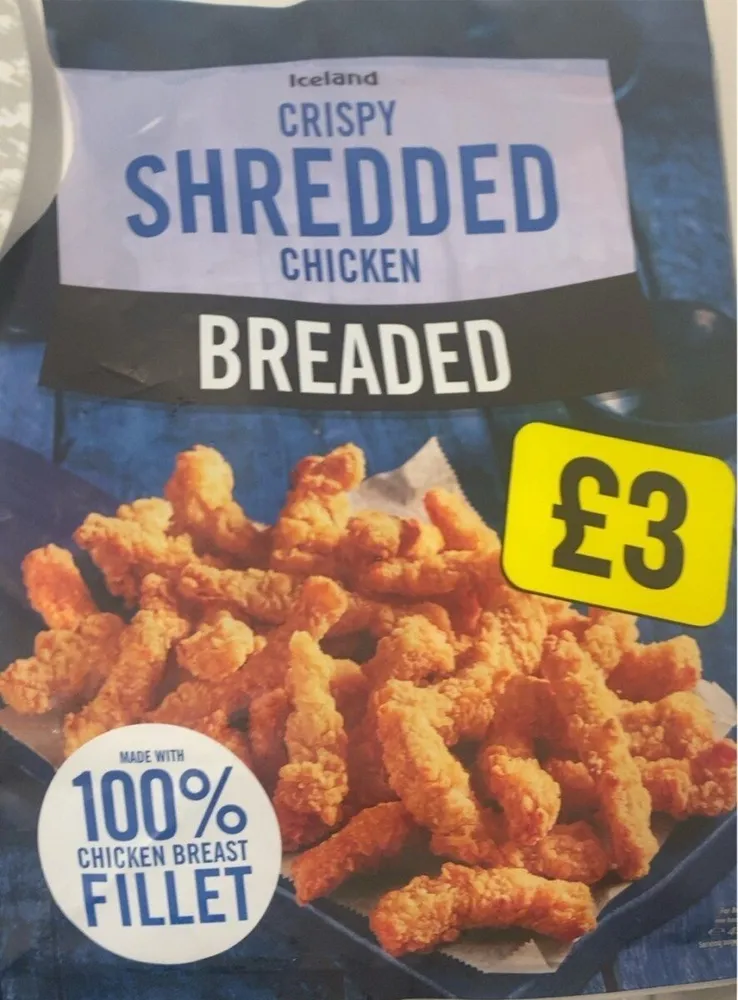 Shredded crispy chicken