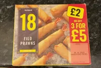 Filo prawns