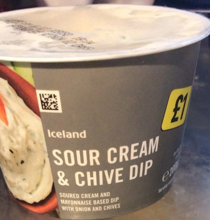 Sour cream and chive dip