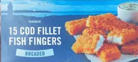15 breaded Cod fillet fish fingers