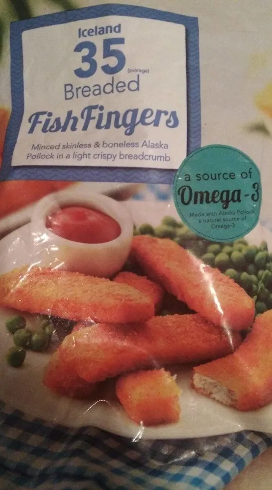Beaded fish fingers