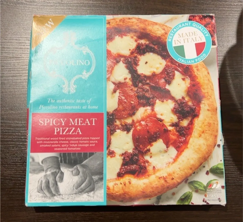 Spicy meat pizza