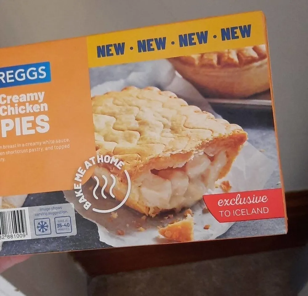 Cream chicken pies