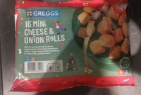 Mini cheese and onions rolls