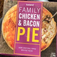 Family chicken & bacon pie