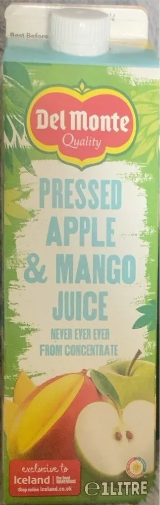 Pressed apple & mango juice