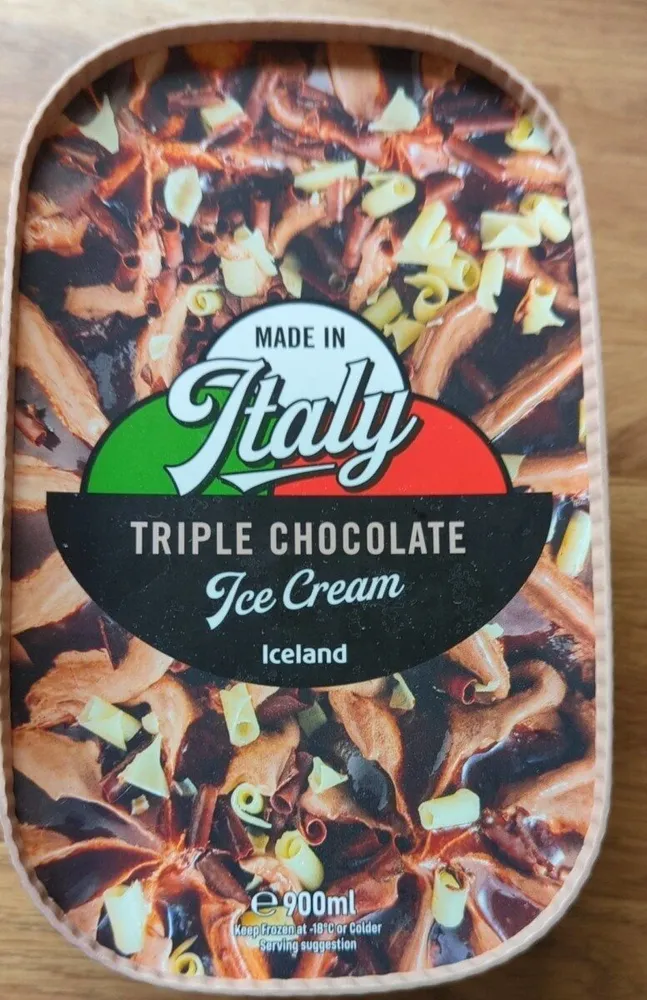 Italiano Triple Choc Ice Cream 900ml