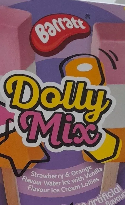 Dolly mix ice lollies