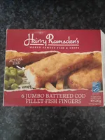 Jumbo Battered Cod Fillet Fish Fingers